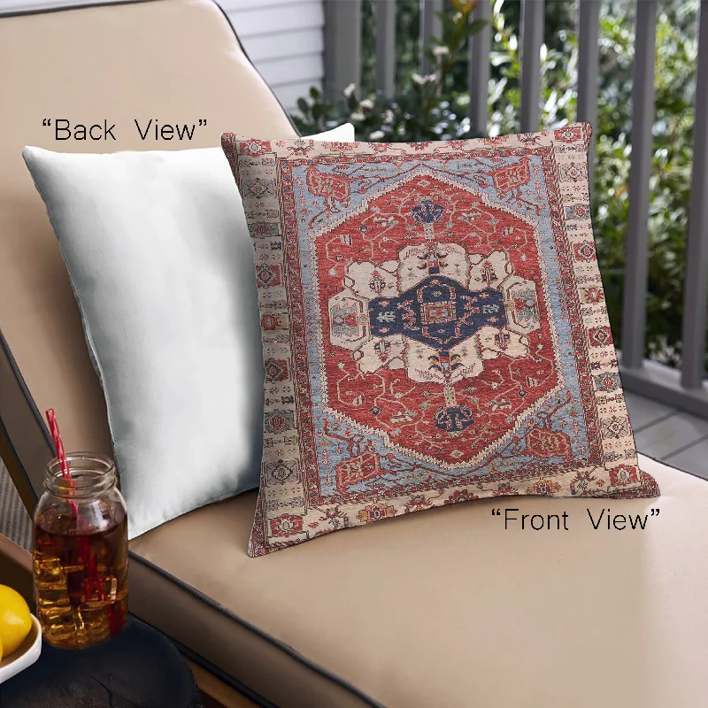 Price Buster Mid-Century Modern Urban Indoor Outdoor Square Tomato Red Throw Pillow, 18 inch by 18 inch, pwurb2372 Price Buster Mid-Century Modern Urban Indoor Outdoor Square Tomato Red Throw Pillow, 18 inch by 18 inch, pwurb2372