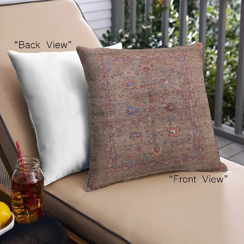 Weekend Offers That Shine Mid-Century Modern Urban Indoor Outdoor Square Orange Salmon Pink Throw Pillow, 18 inch by 18 inch, pwurb2428