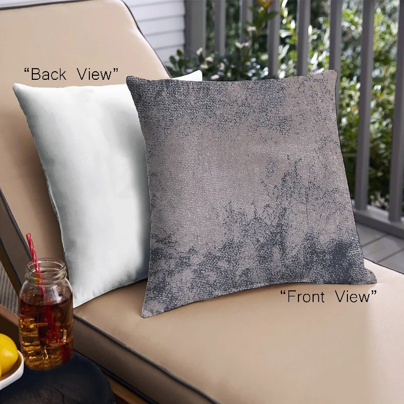 Exclusive Savings Mid-Century Modern Urban Indoor Outdoor Square Silver Pink Throw Pillow, 18 inch by 18 inch, pwurb2491 Exclusive Savings Mid-Century Modern Urban Indoor Outdoor Square Silver Pink Throw Pillow, 18 inch by 18 inch, pwurb2491
