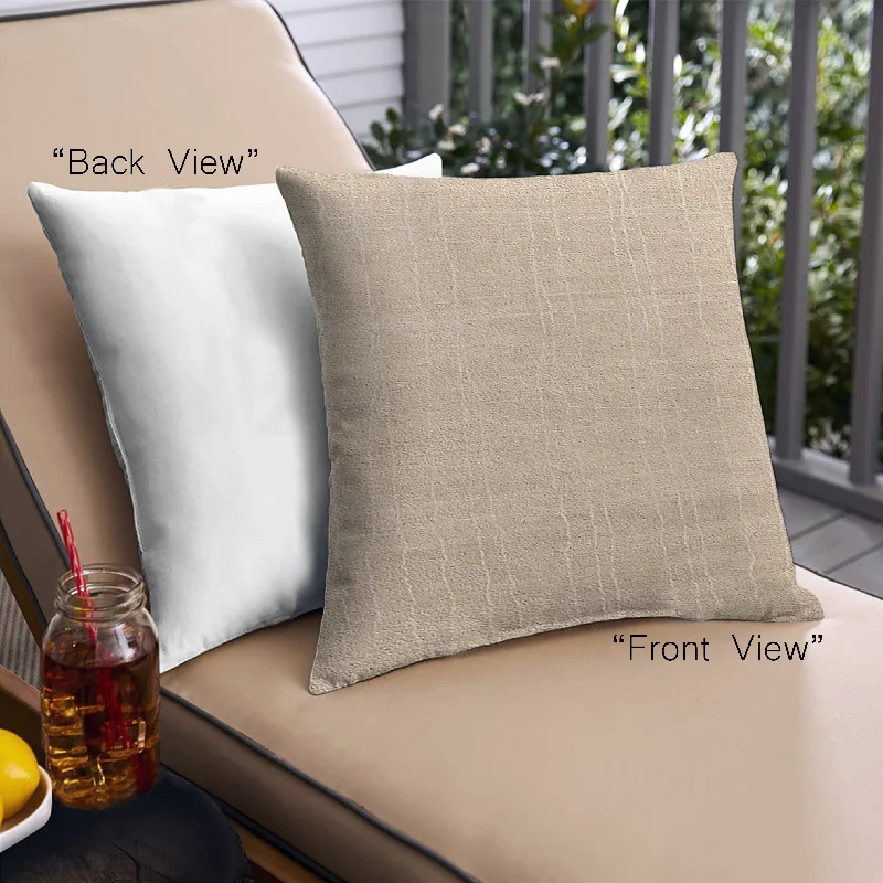 Deal Zone Mid-Century Modern Urban Indoor Outdoor Square Pastel Orange Throw Pillow, 18 inch by 18 inch, pwurb254