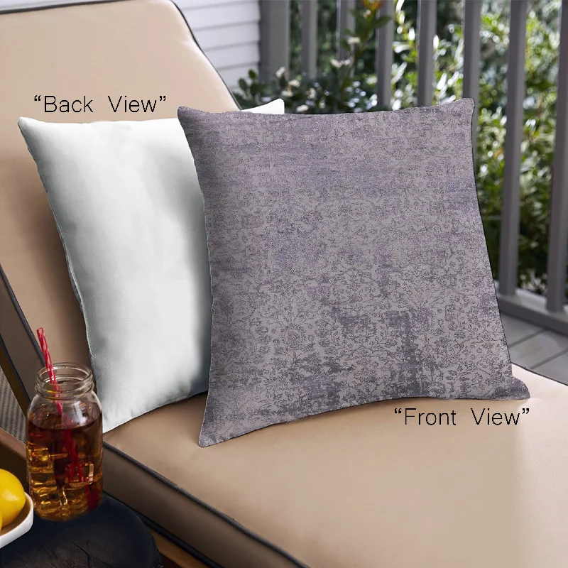 Discount Mania Mid-Century Modern Urban Indoor Outdoor Square Viola Purple Throw Pillow, 18 inch by 18 inch, pwurb2568 Discount Mania Mid-Century Modern Urban Indoor Outdoor Square Viola Purple Throw Pillow, 18 inch by 18 inch, pwurb2568