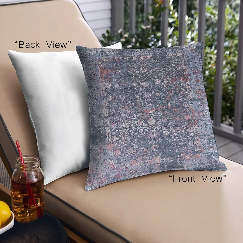 Can't Beat Mid-Century Modern Urban Indoor Outdoor Square Purple Haze Purple Throw Pillow, 18 inch by 18 inch, pwurb2619
