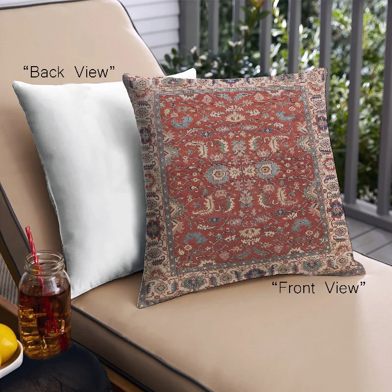 Deal Explosion Mid-Century Modern Urban Indoor Outdoor Square Tomato Red Throw Pillow, 18 inch by 18 inch, pwurb2625 Deal Explosion Mid-Century Modern Urban Indoor Outdoor Square Tomato Red Throw Pillow, 18 inch by 18 inch, pwurb2625