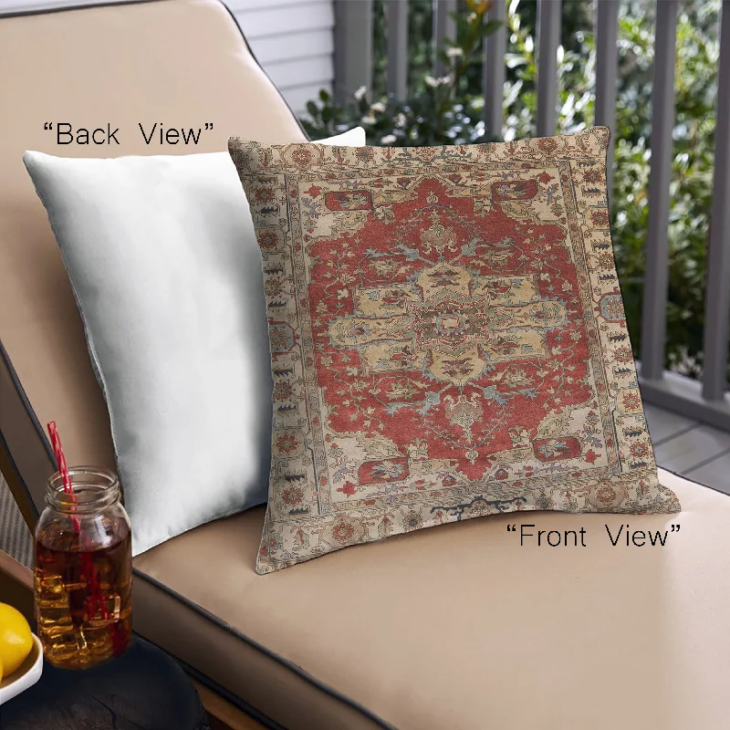 Savings Bonanza Mid-Century Modern Urban Indoor Outdoor Square Tomato Red Throw Pillow, 18 inch by 18 inch, pwurb2627 Savings Bonanza Mid-Century Modern Urban Indoor Outdoor Square Tomato Red Throw Pillow, 18 inch by 18 inch, pwurb2627