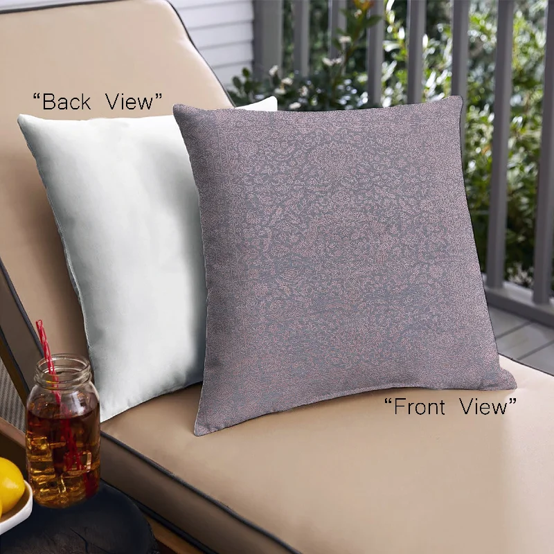 Lowest Price Mid-Century Modern Urban Indoor Outdoor Square Pastel Violet Purple Throw Pillow, 18 inch by 18 inch, pwurb2668