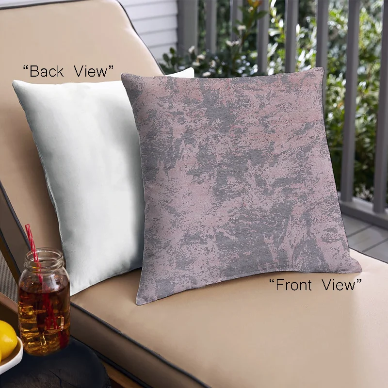 Massive Deals Mid-Century Modern Urban Indoor Outdoor Square Pastel Violet Purple Throw Pillow, 18 inch by 18 inch, pwurb2693