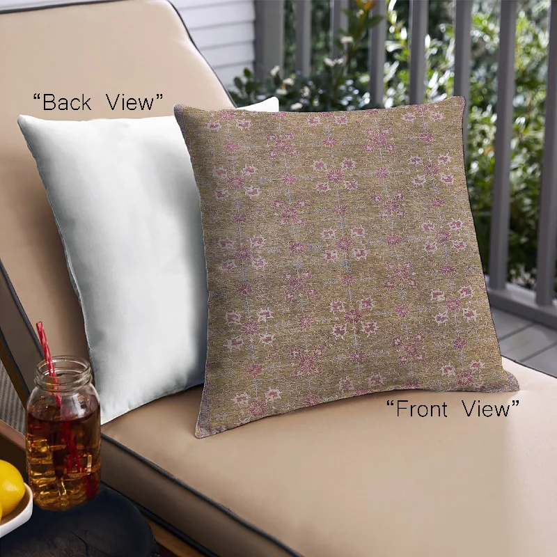 Weekend Bargains to Cherish Mid-Century Modern Urban Indoor Outdoor Square Sienna Brown Throw Pillow, 18 inch by 18 inch, pwurb2709 Weekend Bargains to Cherish Mid-Century Modern Urban Indoor Outdoor Square Sienna Brown Throw Pillow, 18 inch by 18 inch, pwurb2709