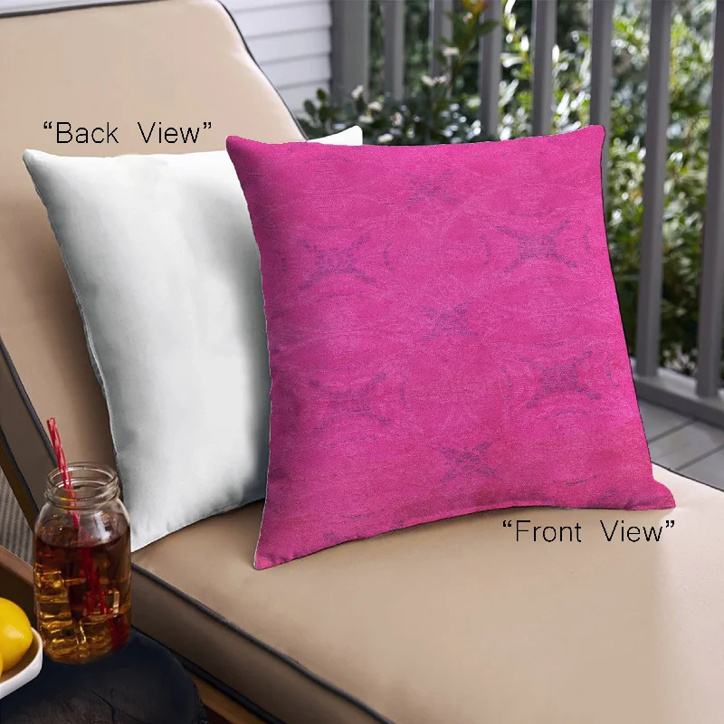 Instant Discount Mid-Century Modern Urban Indoor Outdoor Square Pastel Purple Pink Throw Pillow, 18 inch by 18 inch, pwurb2721