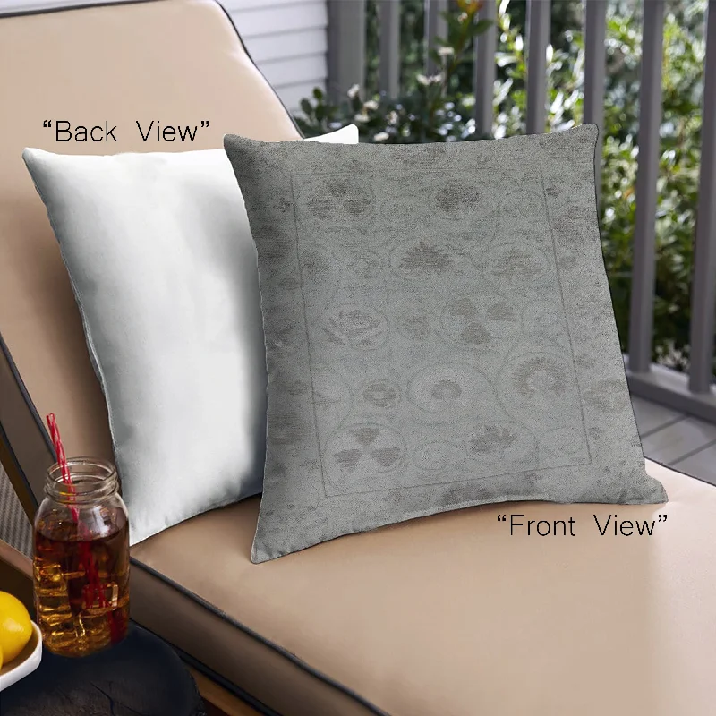 Weekend Discounts to Grab Mid-Century Modern Urban Indoor Outdoor Square Silver Gray Throw Pillow, 18 inch by 18 inch, pwurb2837 Weekend Discounts to Grab Mid-Century Modern Urban Indoor Outdoor Square Silver Gray Throw Pillow, 18 inch by 18 inch, pwurb2837