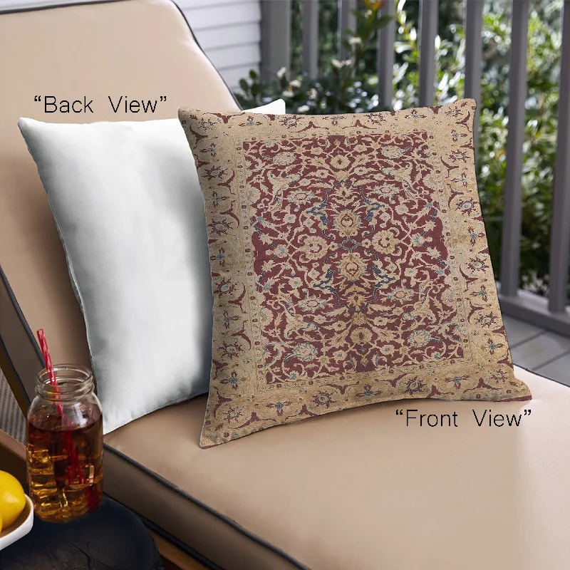 New Deal Mid-Century Modern Urban Indoor Outdoor Square Sandy Brown Throw Pillow, 18 inch by 18 inch, pwurb3000 New Deal Mid-Century Modern Urban Indoor Outdoor Square Sandy Brown Throw Pillow, 18 inch by 18 inch, pwurb3000