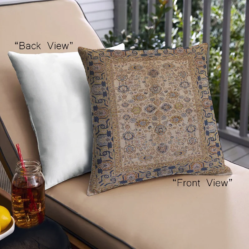 Time-Limited Offer Mid-Century Modern Urban Indoor Outdoor Square Sangria Brown Throw Pillow, 18 inch by 18 inch, pwurb3002