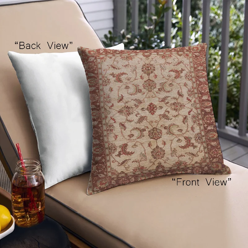 Now or Never Mid-Century Modern Urban Indoor Outdoor Square Sandy Brown Throw Pillow, 18 inch by 18 inch, pwurb3004 Now or Never Mid-Century Modern Urban Indoor Outdoor Square Sandy Brown Throw Pillow, 18 inch by 18 inch, pwurb3004