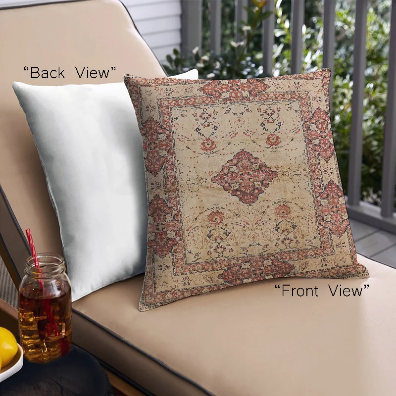 Reduced Price Mid-Century Modern Urban Indoor Outdoor Square Sandy Brown Throw Pillow, 18 inch by 18 inch, pwurb3103 Reduced Price Mid-Century Modern Urban Indoor Outdoor Square Sandy Brown Throw Pillow, 18 inch by 18 inch, pwurb3103