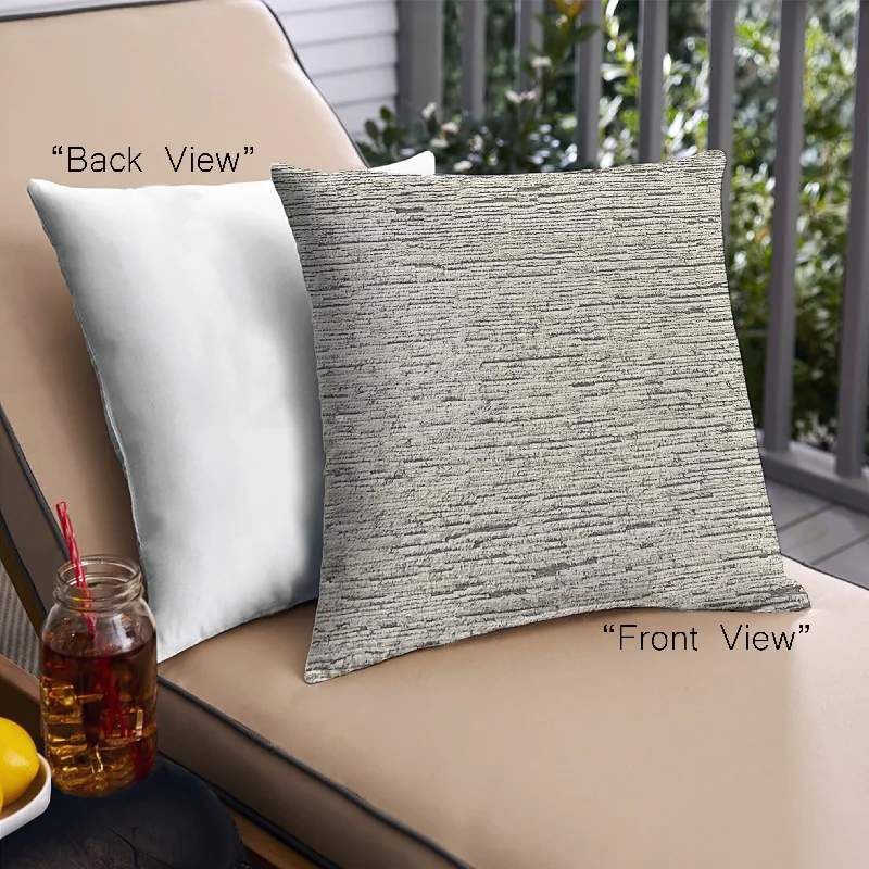 Discount Mania Mid-Century Modern Urban Indoor Outdoor Square White Chocolate Beige Throw Pillow, 18 inch by 18 inch, pwurb312 Discount Mania Mid-Century Modern Urban Indoor Outdoor Square White Chocolate Beige Throw Pillow, 18 inch by 18 inch, pwurb312