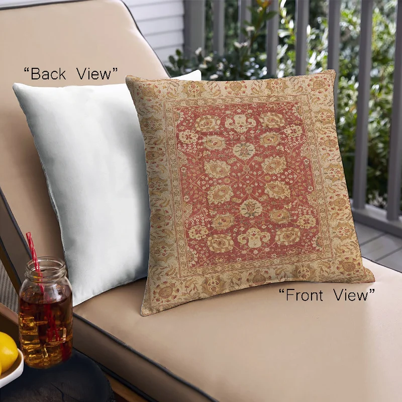 Act Fast Mid-Century Modern Urban Indoor Outdoor Square Orange Throw Pillow, 18 inch by 18 inch, pwurb3131 Act Fast Mid-Century Modern Urban Indoor Outdoor Square Orange Throw Pillow, 18 inch by 18 inch, pwurb3131