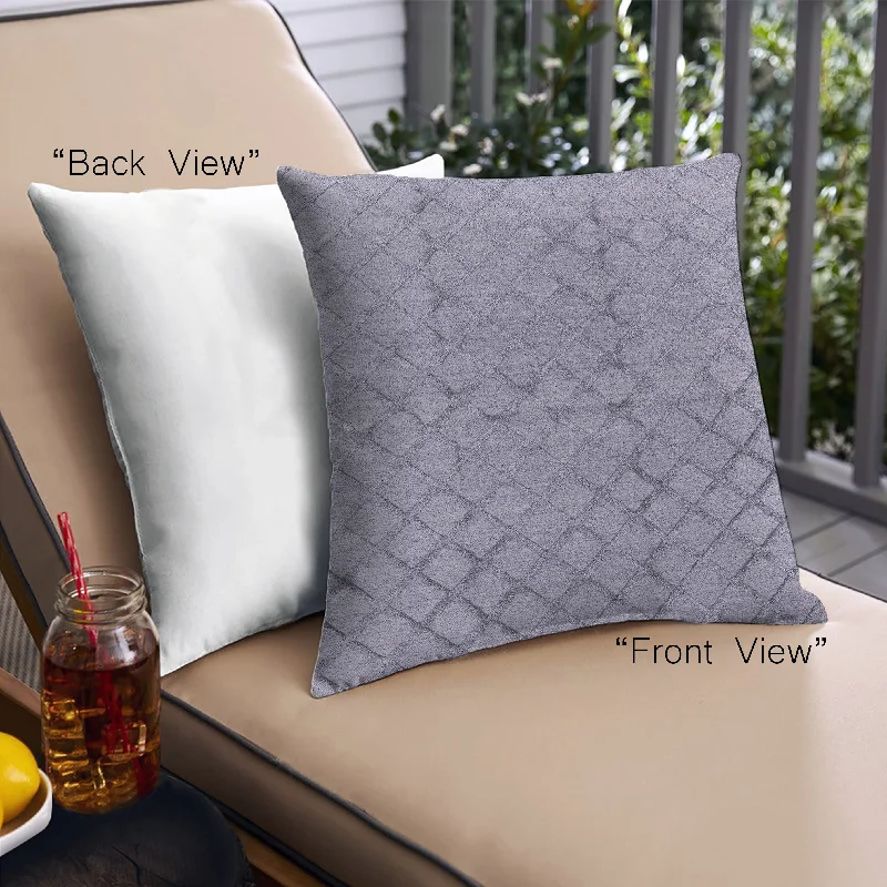 Deal of the Day Mid-Century Modern Urban Indoor Outdoor Square Slate Blue Grey Blue Throw Pillow, 18 inch by 18 inch, pwurb3180 Deal of the Day Mid-Century Modern Urban Indoor Outdoor Square Slate Blue Grey Blue Throw Pillow, 18 inch by 18 inch, pwurb3180