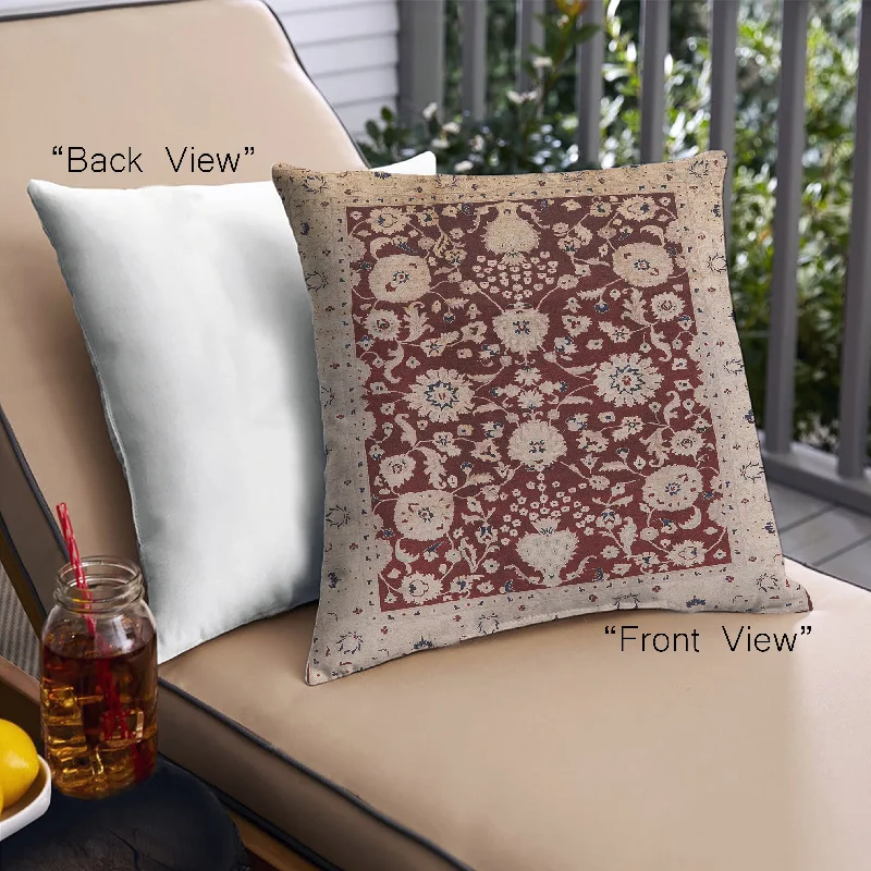 Overstock Sale Mid-Century Modern Urban Indoor Outdoor Square Saffron Red Throw Pillow, 18 inch by 18 inch, pwurb3222 Overstock Sale Mid-Century Modern Urban Indoor Outdoor Square Saffron Red Throw Pillow, 18 inch by 18 inch, pwurb3222