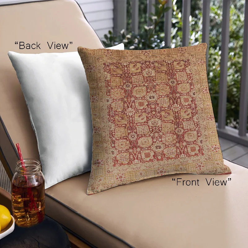 Crazy Deals Mid-Century Modern Urban Indoor Outdoor Square Orange Throw Pillow, 18 inch by 18 inch, pwurb3225 Crazy Deals Mid-Century Modern Urban Indoor Outdoor Square Orange Throw Pillow, 18 inch by 18 inch, pwurb3225