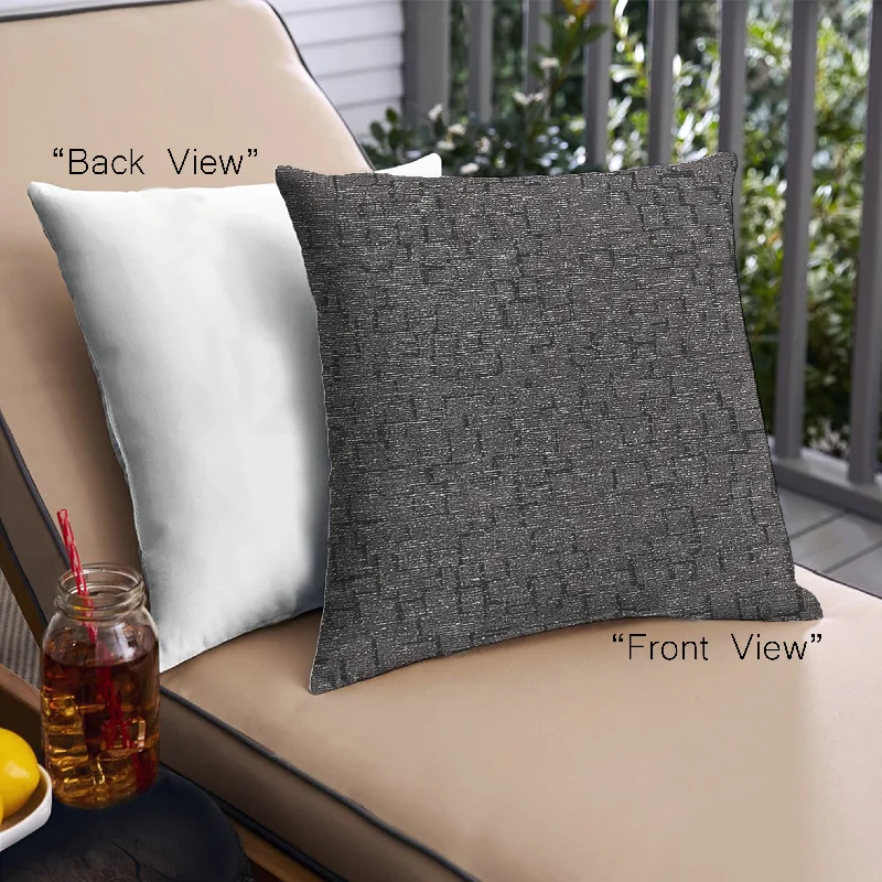 Instant Discount Mid-Century Modern Urban Indoor Outdoor Square Midnight Gary Throw Pillow, 18 inch by 18 inch, pwurb349 Instant Discount Mid-Century Modern Urban Indoor Outdoor Square Midnight Gary Throw Pillow, 18 inch by 18 inch, pwurb349