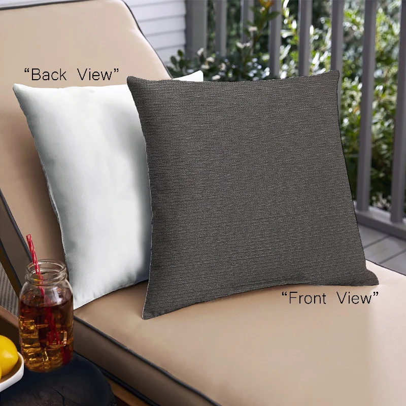Now or Never Mid-Century Modern Urban Indoor Outdoor Square Midnight Gary Throw Pillow, 18 inch by 18 inch, pwurb433 Now or Never Mid-Century Modern Urban Indoor Outdoor Square Midnight Gary Throw Pillow, 18 inch by 18 inch, pwurb433