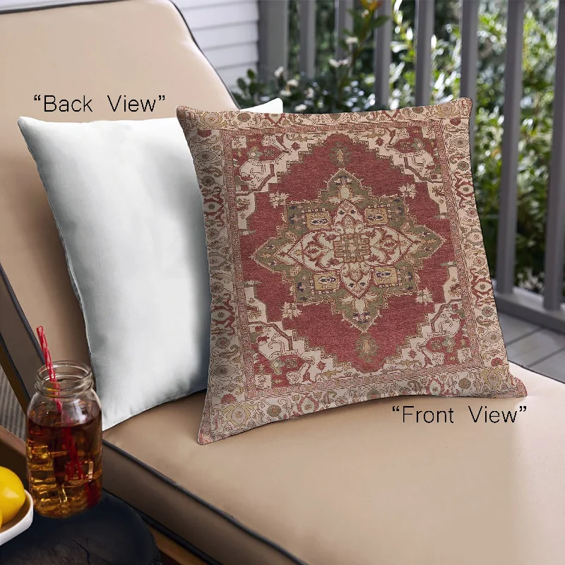 Act Fast Mid-Century Modern Urban Indoor Outdoor Square Tomato Red Throw Pillow, 18 inch by 18 inch, pwurb556 Act Fast Mid-Century Modern Urban Indoor Outdoor Square Tomato Red Throw Pillow, 18 inch by 18 inch, pwurb556