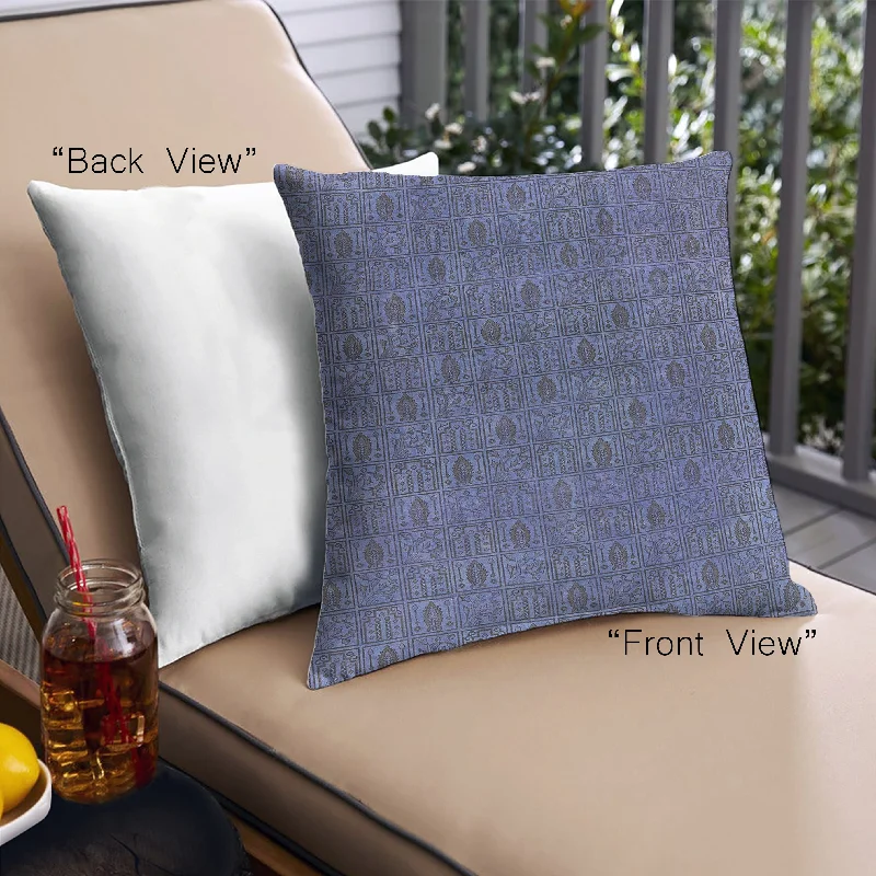 Exclusive Offer Mid-Century Modern Urban Indoor Outdoor Square Purple Haze Purple Throw Pillow, 18 inch by 18 inch, pwurb591