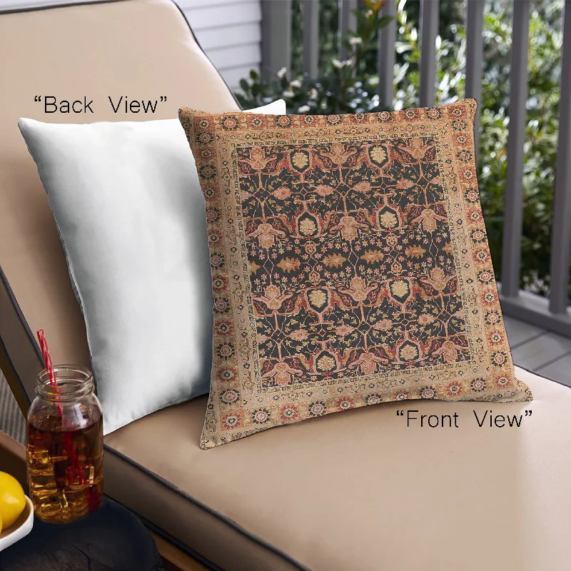 Major Savings Mid-Century Modern Urban Indoor Outdoor Square Orange Throw Pillow, 18 inch by 18 inch, pwurb622 Major Savings Mid-Century Modern Urban Indoor Outdoor Square Orange Throw Pillow, 18 inch by 18 inch, pwurb622