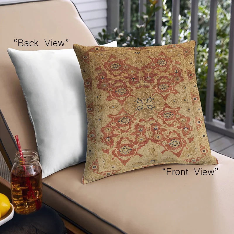 New Deals Mid-Century Modern Urban Indoor Outdoor Square Mahogany Brown Throw Pillow, 18 inch by 18 inch, pwurb676 New Deals Mid-Century Modern Urban Indoor Outdoor Square Mahogany Brown Throw Pillow, 18 inch by 18 inch, pwurb676