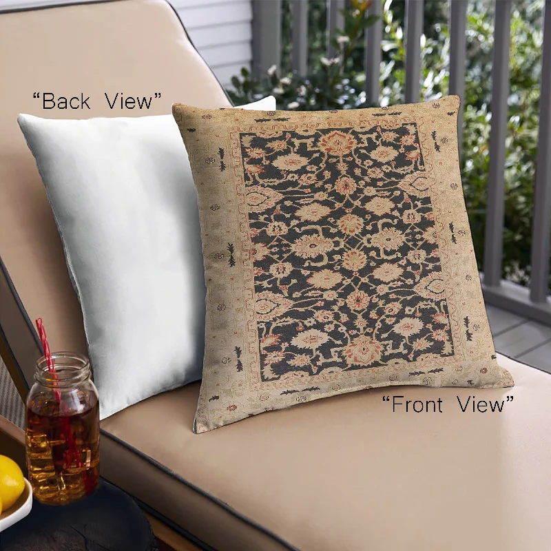 Year-End Clearance Mid-Century Modern Urban Indoor Outdoor Square Sangria Brown Throw Pillow, 18 inch by 18 inch, pwurb757 Year-End Clearance Mid-Century Modern Urban Indoor Outdoor Square Sangria Brown Throw Pillow, 18 inch by 18 inch, pwurb757