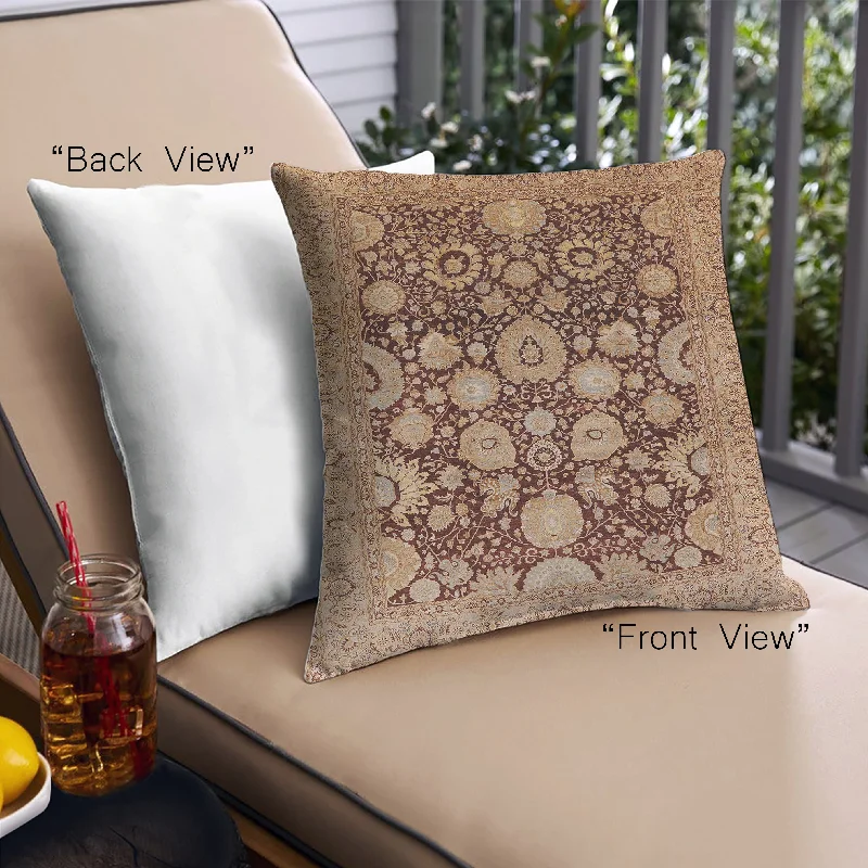 Super Deal Mid-Century Modern Urban Indoor Outdoor Square Sandy Brown Throw Pillow, 18 inch by 18 inch, pwurb758 Super Deal Mid-Century Modern Urban Indoor Outdoor Square Sandy Brown Throw Pillow, 18 inch by 18 inch, pwurb758