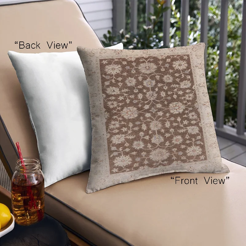 Weekend Offers That Shine Mid-Century Modern Urban Indoor Outdoor Square Sienna Brown Throw Pillow, 18 inch by 18 inch, pwurb773 Weekend Offers That Shine Mid-Century Modern Urban Indoor Outdoor Square Sienna Brown Throw Pillow, 18 inch by 18 inch, pwurb773