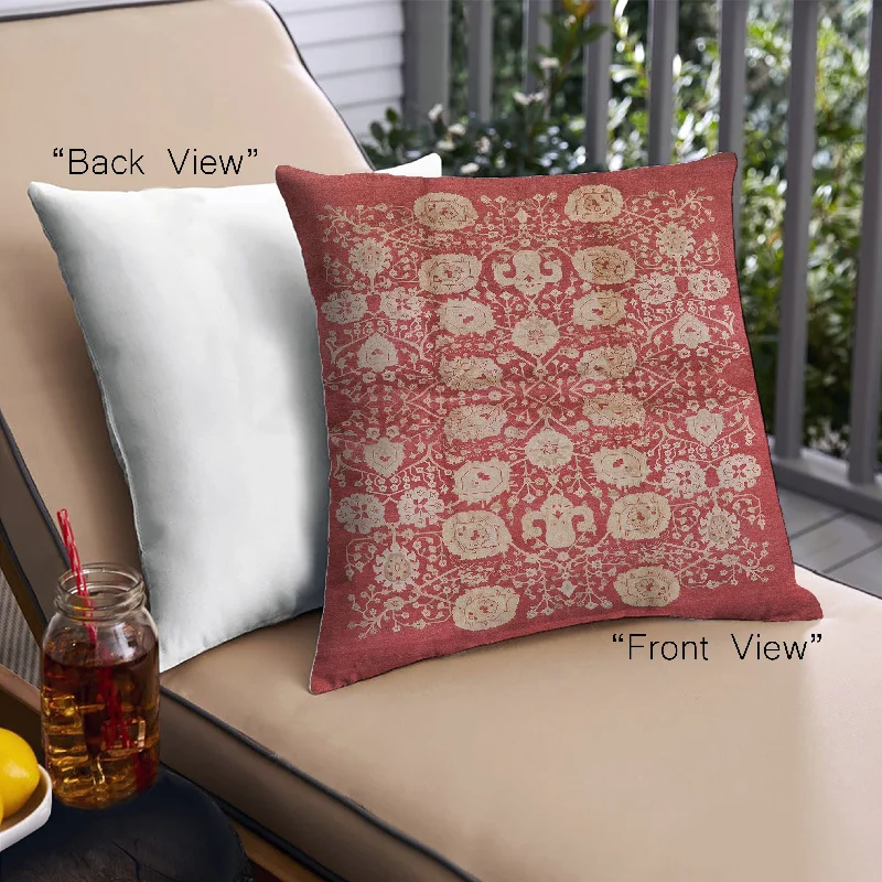 Weekend Savings Spectacular Mid-Century Modern Urban Indoor Outdoor Square Red Throw Pillow, 18 inch by 18 inch, pwurb858 Weekend Savings Spectacular Mid-Century Modern Urban Indoor Outdoor Square Red Throw Pillow, 18 inch by 18 inch, pwurb858