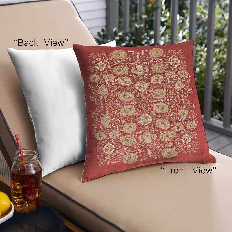 Your Chance To Save Big This Weekend Mid-Century Modern Urban Indoor Outdoor Square Red Throw Pillow, 18 inch by 18 inch, pwurb861 Your Chance To Save Big This Weekend Mid-Century Modern Urban Indoor Outdoor Square Red Throw Pillow, 18 inch by 18 inch, pwurb861