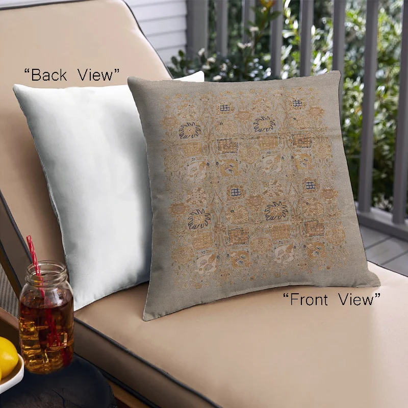 New Arrival Mid-Century Modern Urban Indoor Outdoor Square Petra Gold Brown Throw Pillow, 18 inch by 18 inch, pwurb869 New Arrival Mid-Century Modern Urban Indoor Outdoor Square Petra Gold Brown Throw Pillow, 18 inch by 18 inch, pwurb869