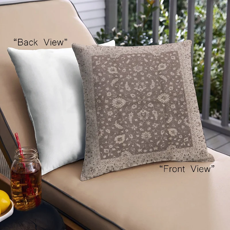 Weekend Savings Galore Mid-Century Modern Urban Indoor Outdoor Square Sepia Brown Throw Pillow, 18 inch by 18 inch, pwurb883 Weekend Savings Galore Mid-Century Modern Urban Indoor Outdoor Square Sepia Brown Throw Pillow, 18 inch by 18 inch, pwurb883