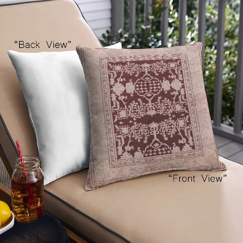 Mega Deal Mid-Century Modern Urban Indoor Outdoor Square Rose Pink Throw Pillow, 18 inch by 18 inch, pwurb897 Mega Deal Mid-Century Modern Urban Indoor Outdoor Square Rose Pink Throw Pillow, 18 inch by 18 inch, pwurb897