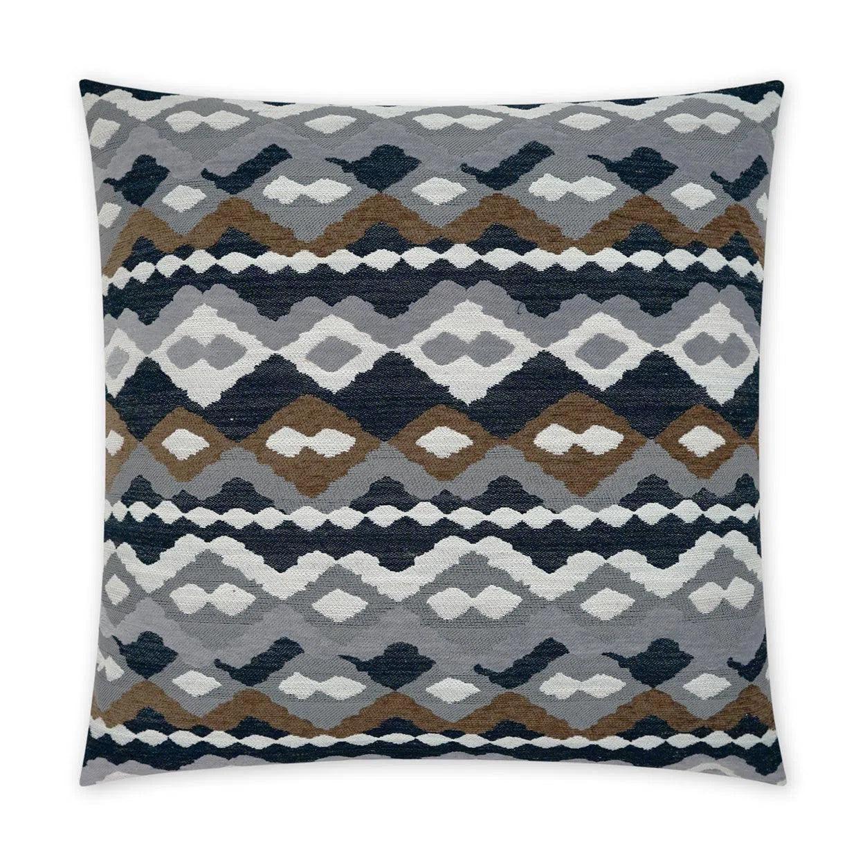 Overstock Sale Santa Fe Onyx Brown Black Large Throw Pillow With Insert