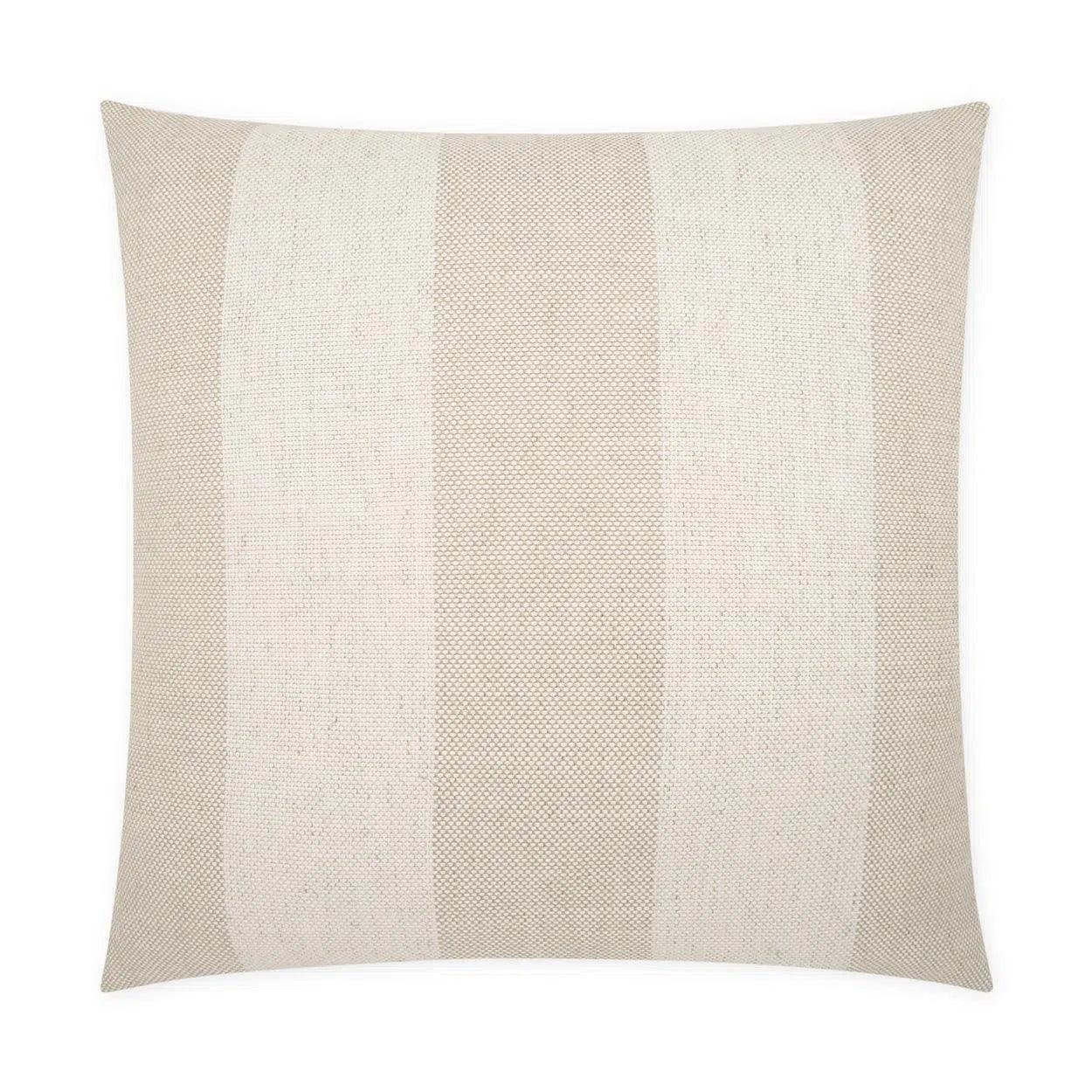 Weekend Discounts to Enjoy Skippy Flax Beach Stripes Ivory Large Throw Pillow With Insert Weekend Discounts to Enjoy Skippy Flax Beach Stripes Ivory Large Throw Pillow With Insert