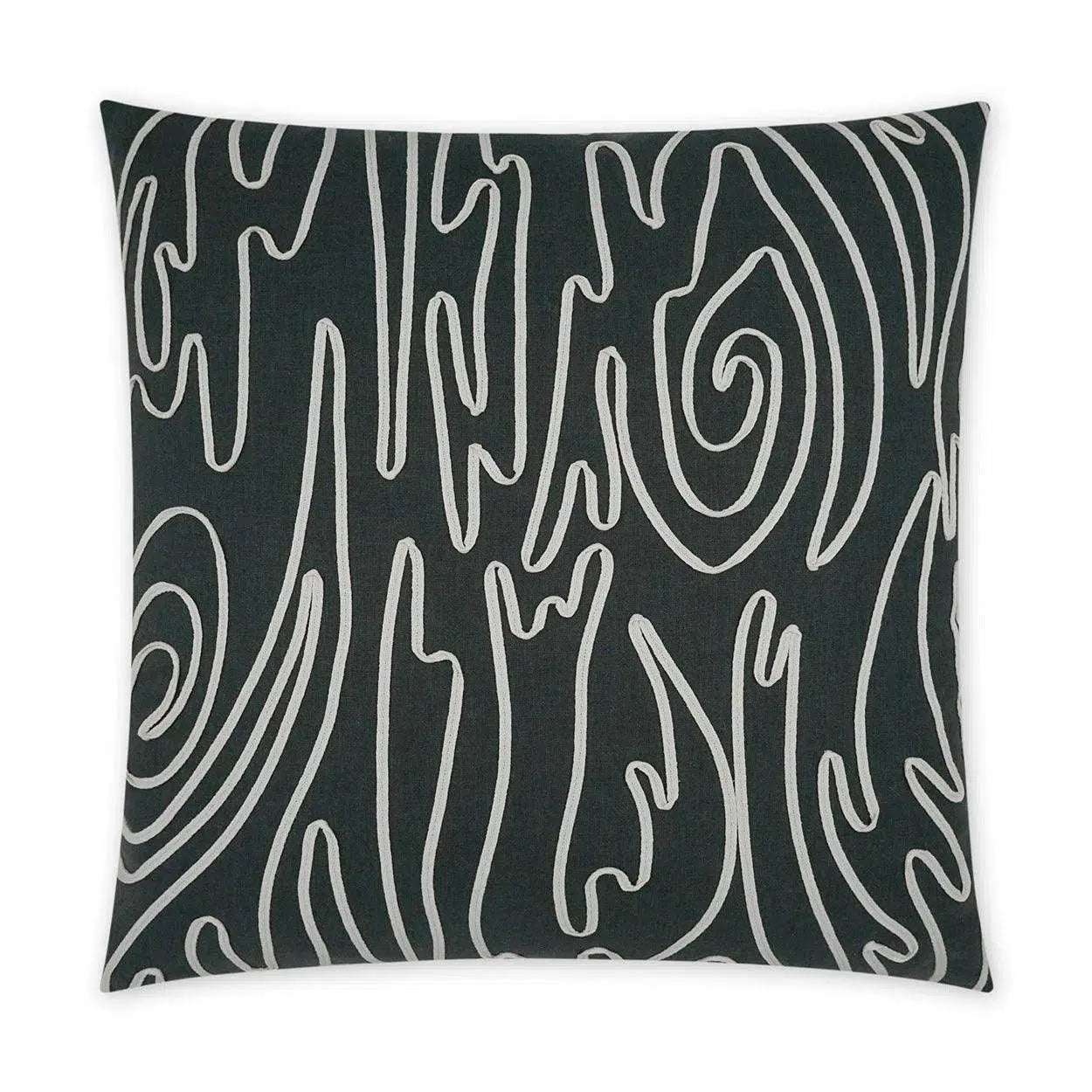 Weekend Bargains to Savor Swindler Black Abstract Beach Black Large Throw Pillow With Insert Weekend Bargains to Savor Swindler Black Abstract Beach Black Large Throw Pillow With Insert