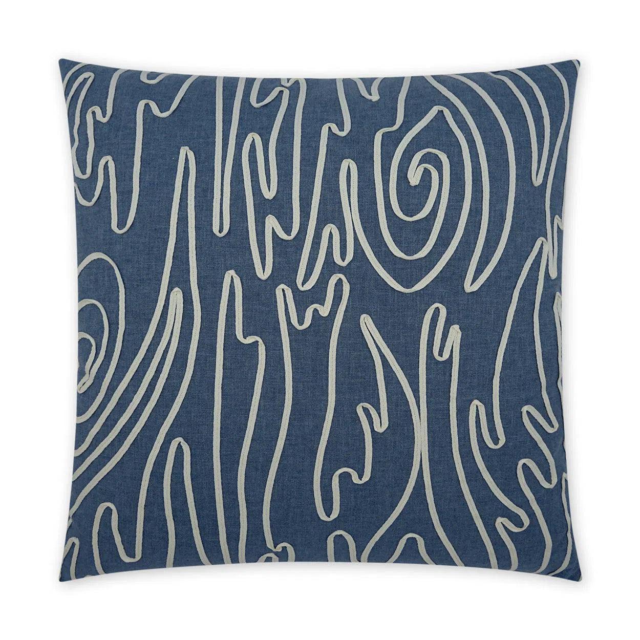 Weekend Offers That Delight Swindler Denim Abstract Beach Blue Large Throw Pillow With Insert Weekend Offers That Delight Swindler Denim Abstract Beach Blue Large Throw Pillow With Insert