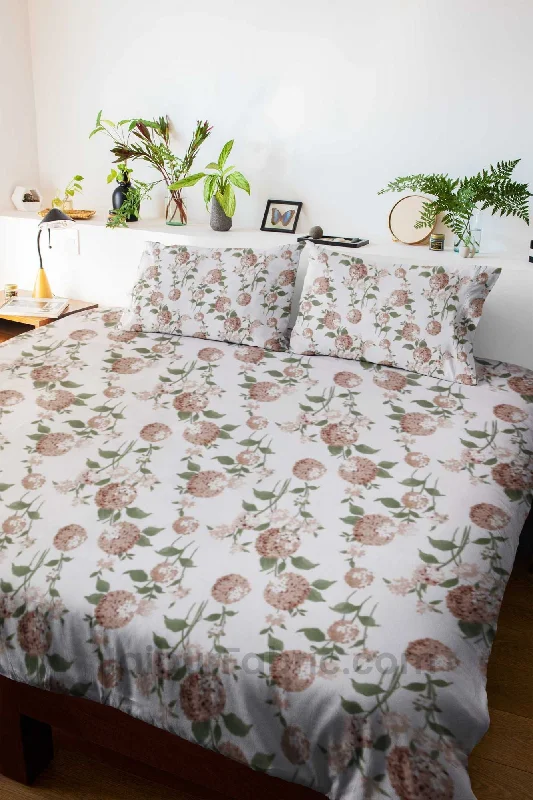 Weekend Deal Vintage Carolina Musturd King Size Bedsheet With 2 Pillow Covers